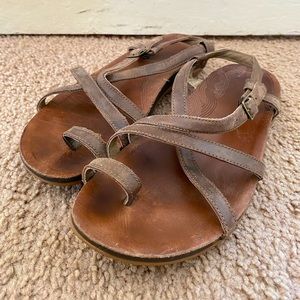 Chaco Brown Leather Sandals